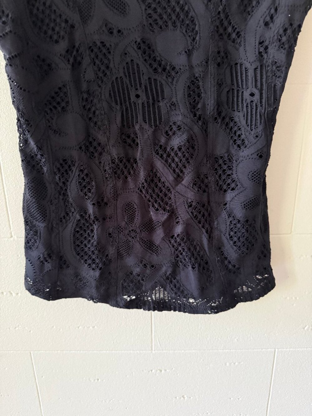 Ariane | Y2K Black Lace Flower Camisole | Whimsy Fairycore Goth | Small - Picture 6 of 10